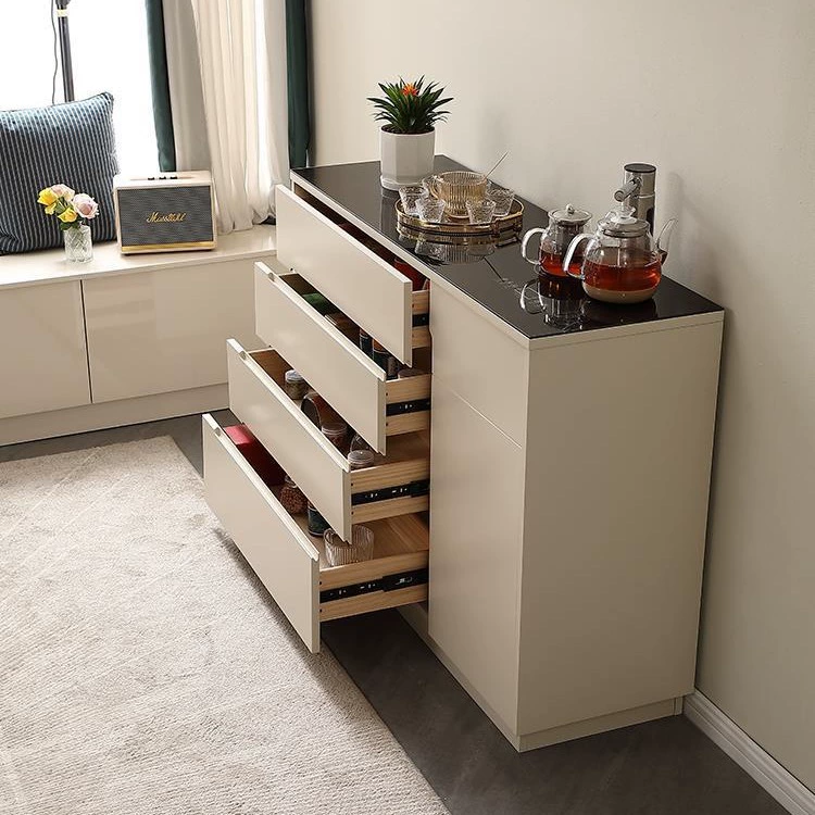 Современный шкаф для чая в стиле лёгкой роскоши из массива дерева, многофункциональный, с голосовым управлением, для хранения, для дома, гостиной, столовой, боковой шкаф для воды и напитков