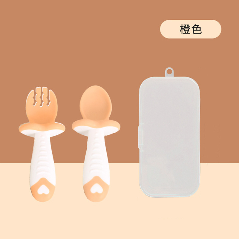 [근육 색] 스푼 + 포크-보관 상자 포함