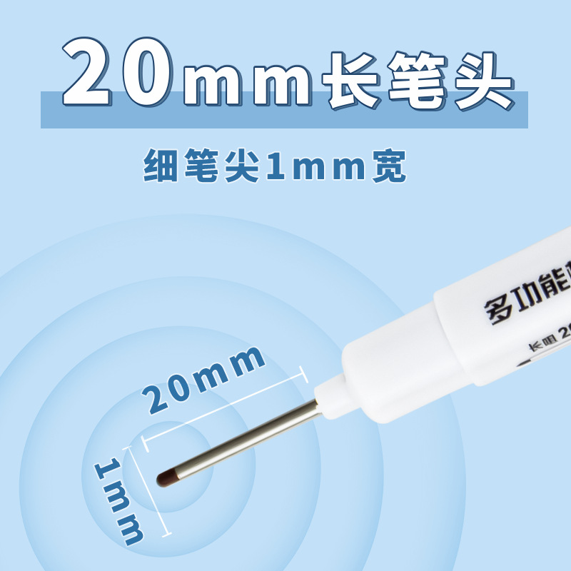 Carpintería profunda boca marcado pluma baño instalación azulejo dibujo línea grasa cabeza larga marcado pluma propósito especial marcado pluma