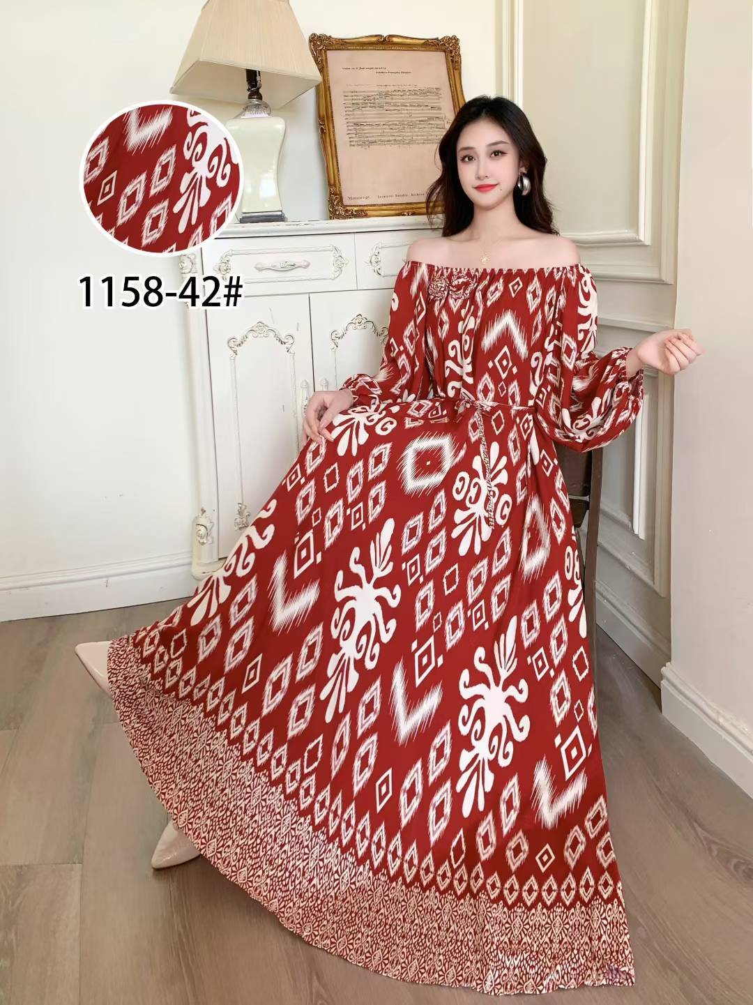 Ropa de mujer de talla grande transfronteriza europea y americana, vestido informal de algodón largo hasta la rodilla, holgado y cómodo, para verano, ropa de maternidad.