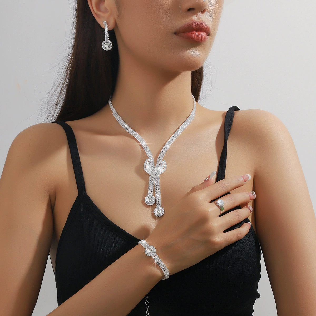 Аксессуар для невесты, колье, комплект, AliExpress, европейский стиль, свадебные аксессуары