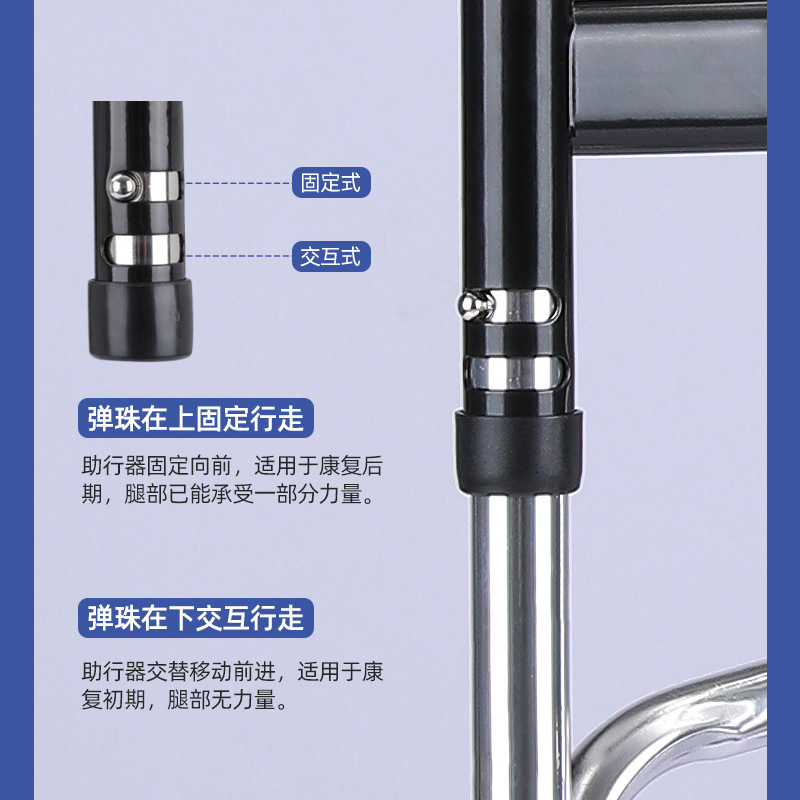 asistente de caminata plegable para personas mayores, asistente de caminata de rehabilitación, asistente de caminata anti-caída para personas discapacitadas, muletas tipo marco
