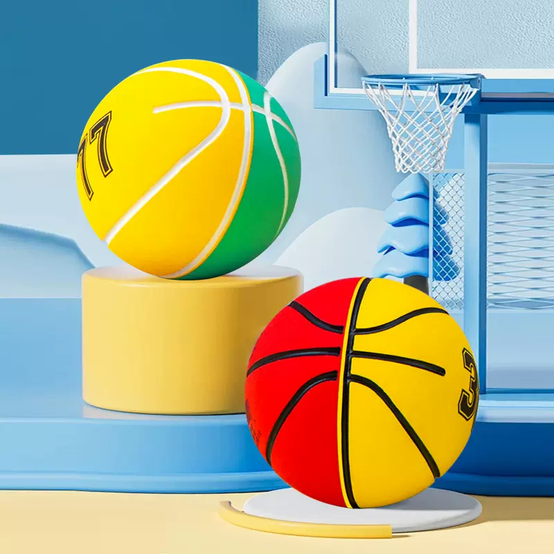 60mm静音室内儿童迷你篮球空心拍拍球工厂批发