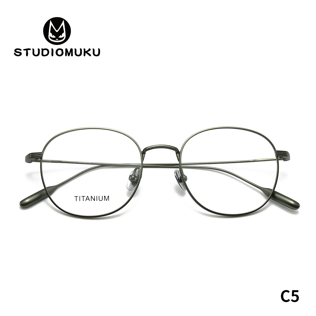 STUDIOMUKU gafas de madera fresca juventud nacional marco de gafas oval temperamento ultraligero marco de gafas versátil