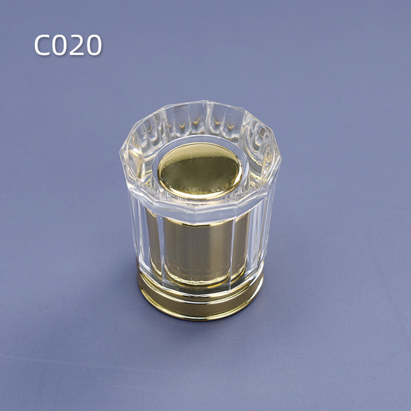 transparent glass perfume