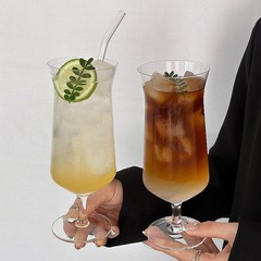 クリエイティブins風氷アメリカコーヒーカップ高脚グラス気泡カップジュースカップ冷たいドリンクカップカクテルカップ