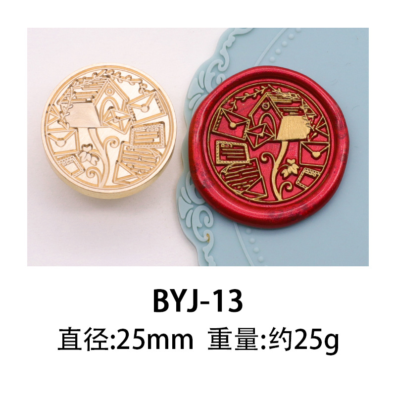 Sello de pintura de fuego de color europeo sello cabeza serie temporada de graduación cabeza de cobre cera de sellado de sobres patrón de producto terminado confeccionado fábrica al por mayor
