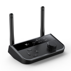 新しいB39 bluetooth音楽受信機送信機2 in 1 V5.3受信送信1ドラッグ2サポートTWS