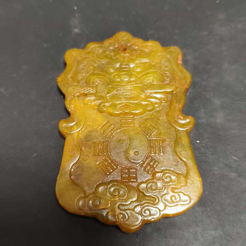 批发仿古做旧岫玉工艺品手把件摆件龙凤玉佩宫廷定型盒批发直播私|undefined
