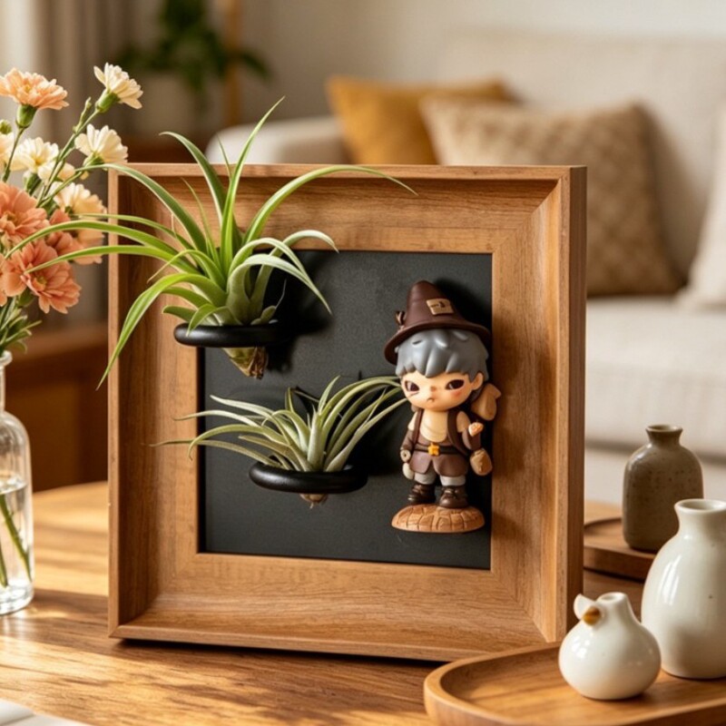 Air Plant Bubble Blind Box Matte Display Frame DIY Green Plant Magnetic Picture Frame Creative Wall Decoration Ornament Air Plant Bubble Blind Box Matte Display Frame DIY Green Plant Magnetic Picture Frame Creative Wall Decoration Ornament