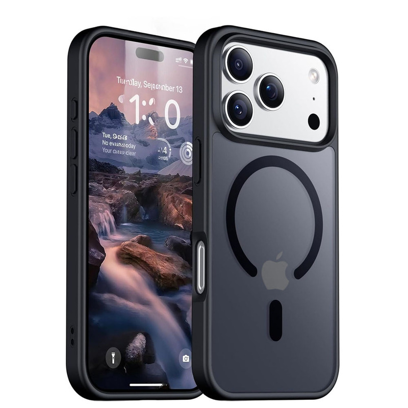 Suitable for Iphone17Promax Magnetic Phone Case Apple 16E Translucent 15 Frosted 14P High Quality Grade