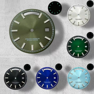 Modified Literal 31mm Double Calendar Stud Dial Rose/Gold/Silver Stud Suitable for 8285 Movement Multi-Color Optional