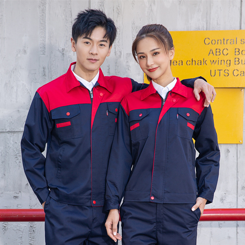 Primavera y otoño hombre manga larga engrosado desgaste taller de reparación de automóviles ingeniería de fábrica de ropa de protección laboral personalizada