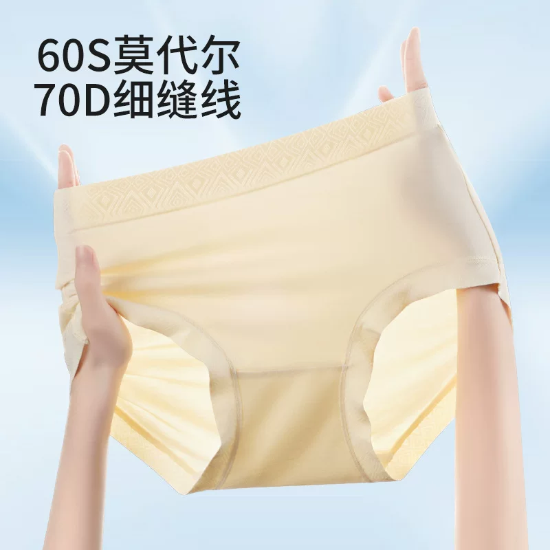 Cotton antibacterial thin pants, high waist, plus size