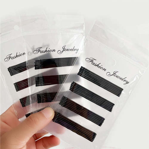 Korean style simple one-word clip black hair clip hair style invisible U-shaped hair clip broken hair side bangs clip hair accessories