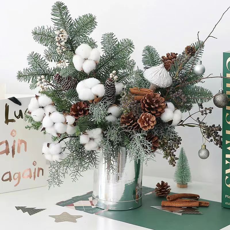 Navidad copo de nieve abrazo cubo plata brillante superficie avanzada caja de regalo de Navidad cubo de regalo de Navidad bolsa de árbol de Navidad