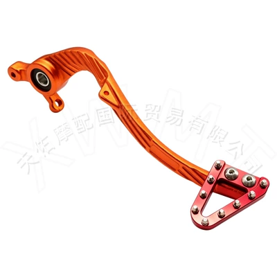 Suitable for KTM/GAS/Husqvarna Other brake systems - orange-brake-lever-red-short-brake-head