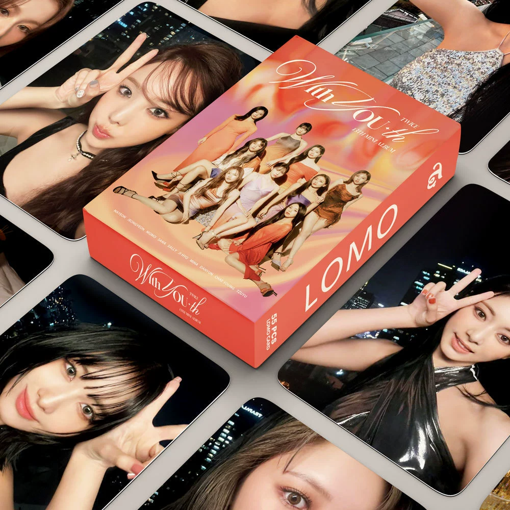 Большое количество 55 карточек альбома TWICE группа девушек мини13 карточек в наличии, KPOP звезда периферийная LOMO маленькие карточки
