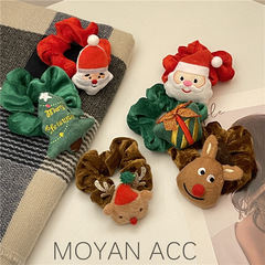 Christmas Headband Plush Reindeer Colon Hair Tie Cute Deer Ball Hair Ribbon Festival Decoration 3D Hair Accessory