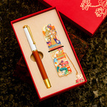 城市特色地标金属书签中性笔礼盒建筑景点文创礼品刻字纪念伴手礼