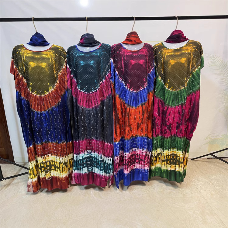 Ah8815 # New Double-Sided Printed Rayon Large Size Tassel Headscarf One-Line Collar Ladies Robe Wholesale