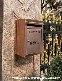Steel Box Newspaper Box Milk European-style Room Letter Newspaper Letter Newspaper Simple Stainless External Rainproof Villa Newspaper Box Hanging Outdoor Newspaper
