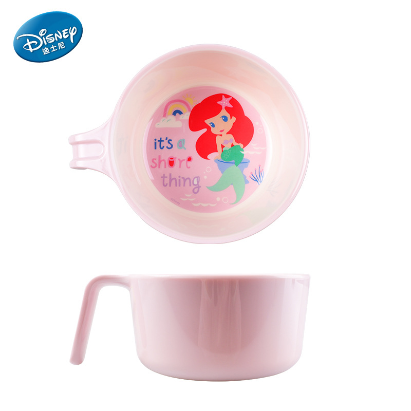 Vajilla infantil auténtica, plato dividido, tazón de resina de melamina con dibujos animados, tazón para comer para bebés, tazón resistente a caídas y al calor