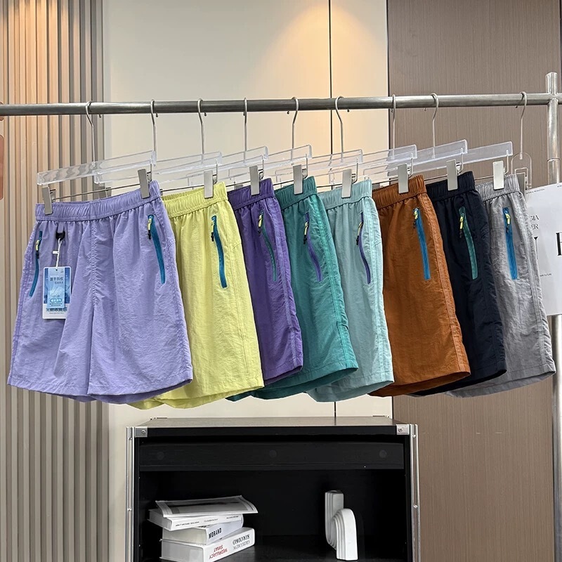 Outdoor Mountain Style! Couple's Summer Thin Water-Repellent Ice Silk Quick-Dry Breathable Shorts for Cycling Sports