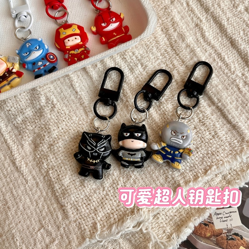 New Avengers Superman Keychain Cute Student Backpack Bag Pendant Accessory Car Small Gift Ornament New Avengers Superman Keychain Cute Student Backpack Bag Pendant Accessory Car Small Gift Ornament
