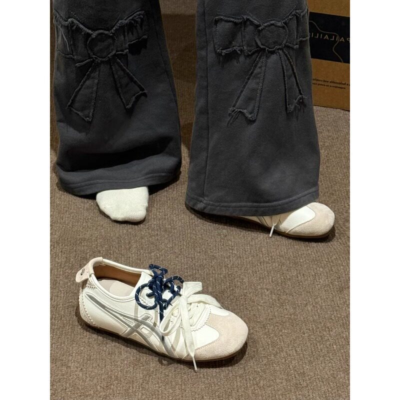 Flat-Soled German Training Shoes for Women, 2026 New Spring/Summer Thin Style White Casual Sports Shoes, White Sneakers, Gump Shoes
