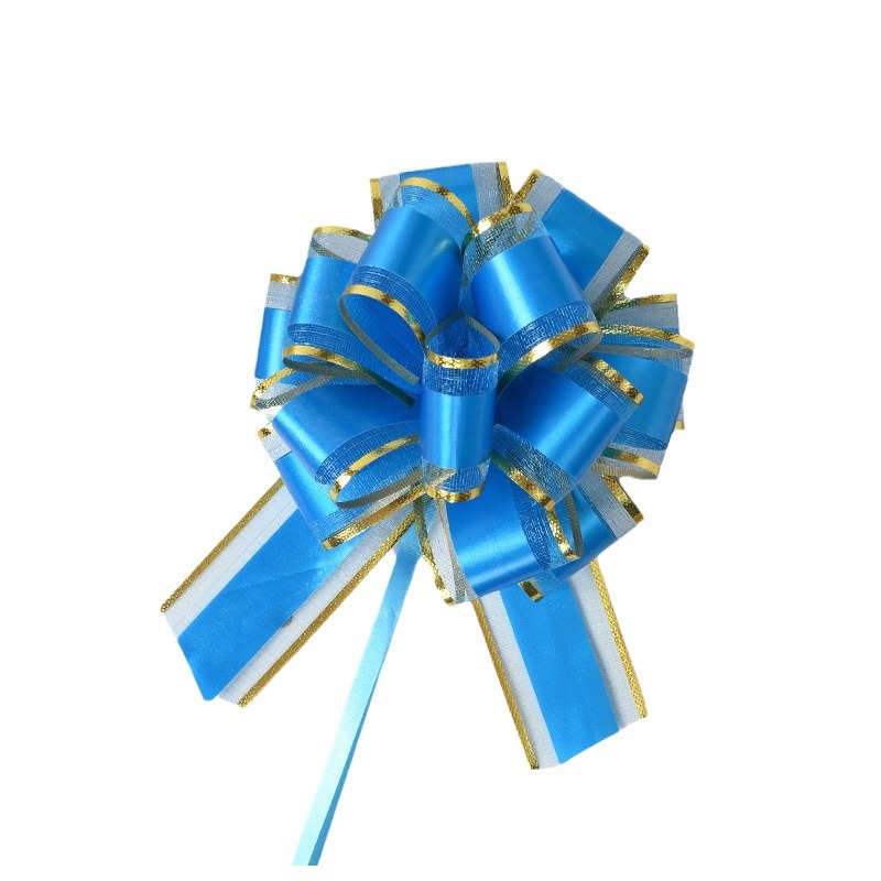 Comercio exterior transfronterizo 30 tamaño medio tinta de hilo de nieve pegada bordes de oro flores de flores de regalo decoración de flores de embalaje de flores de cinta de color dibujo de flores