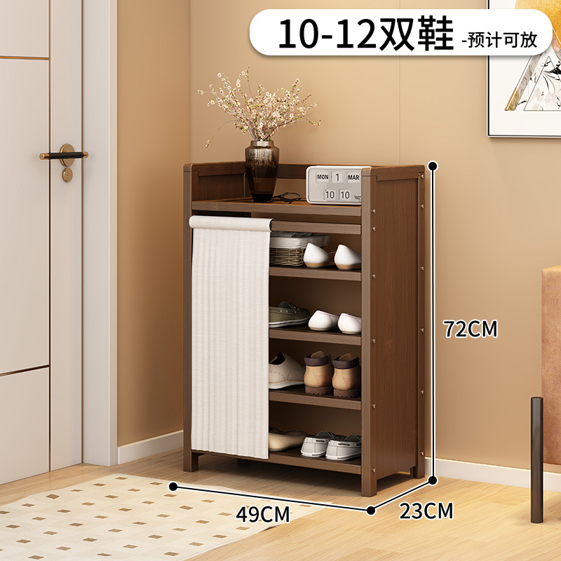 Estante de almacenamiento de almacenamiento para sala de estar doméstica sin instalación de porta de entrada del gabinete de zapatos multicapa estante de almacenamiento de suelo simple