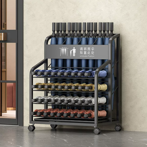 Umbrella Storage Rack Large Capacity Classroom Class Hotel Lobby Commercial Umbrella Rack