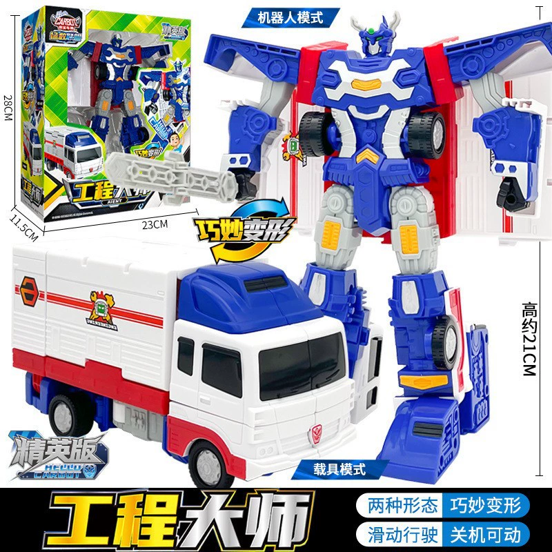 Transforming Robot Spinning Top Toy for Boys - New Collection by - Fun & Engaging!