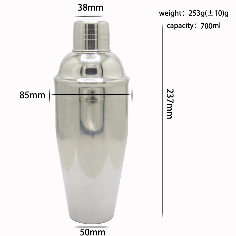 304 de acero inoxidable Shaker bar Shaker de tres secciones Shaker Europea Shaker 550mlshaker transfronteriza image 5