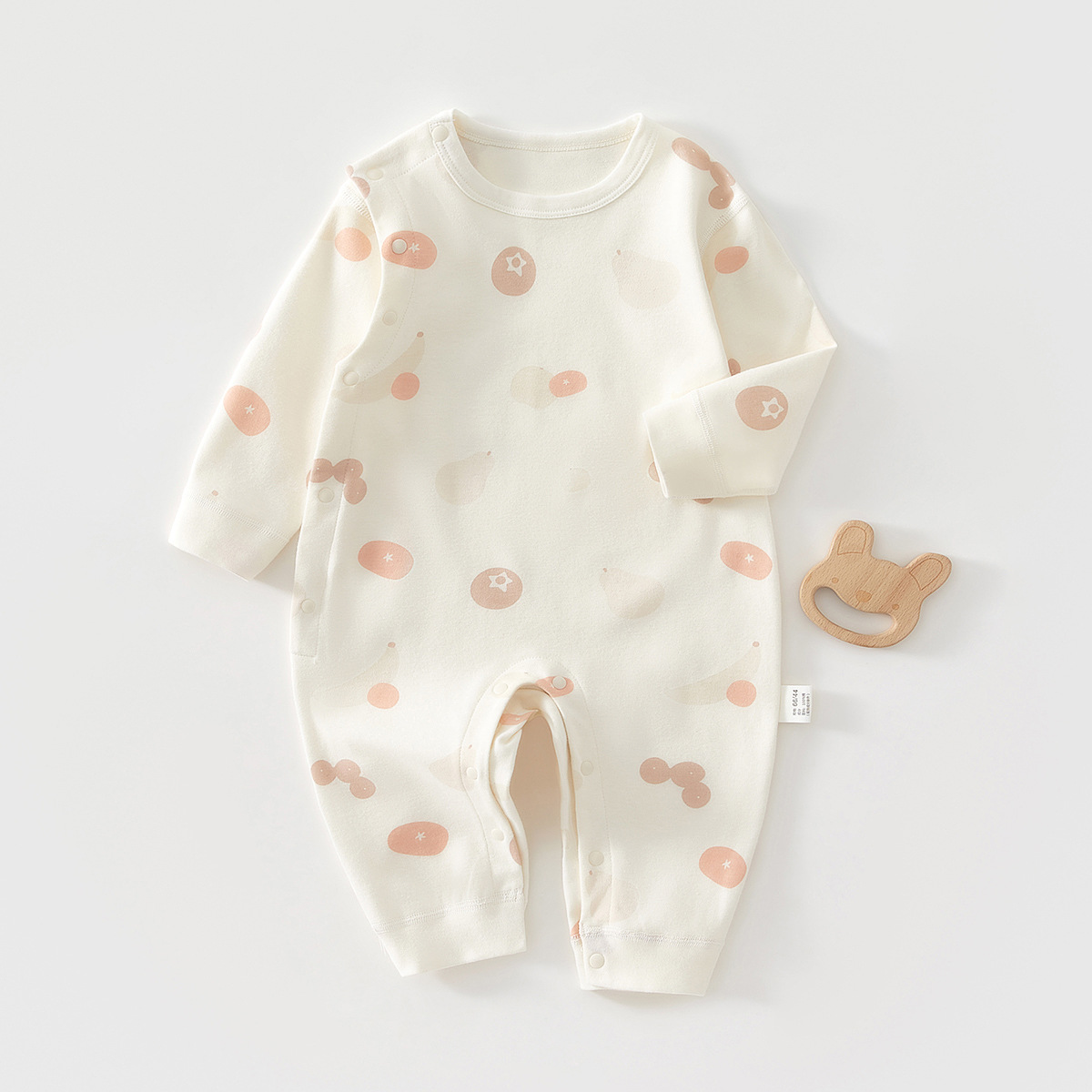 Baby camiseta de algodón sin hueso primavera y otoño bebé manga larga para salir ropa de escalada recién nacido ropa de bebé Anyang