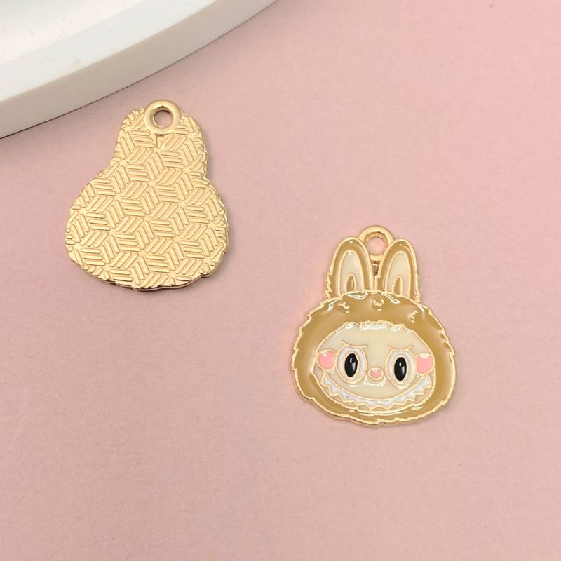 漫画ラブブ合金ペンダントアニメ合金オイルドリップジュエリーアクセサリー DIY イヤリングブレスレットキーホルダーペンダント|undefined