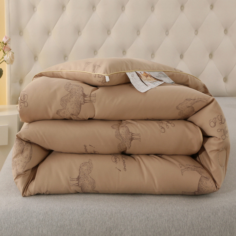 New Thickened Warm Camel Hair Quilt Core Autumn and Winter Thickened Mattress Student Dormitory Quilt
