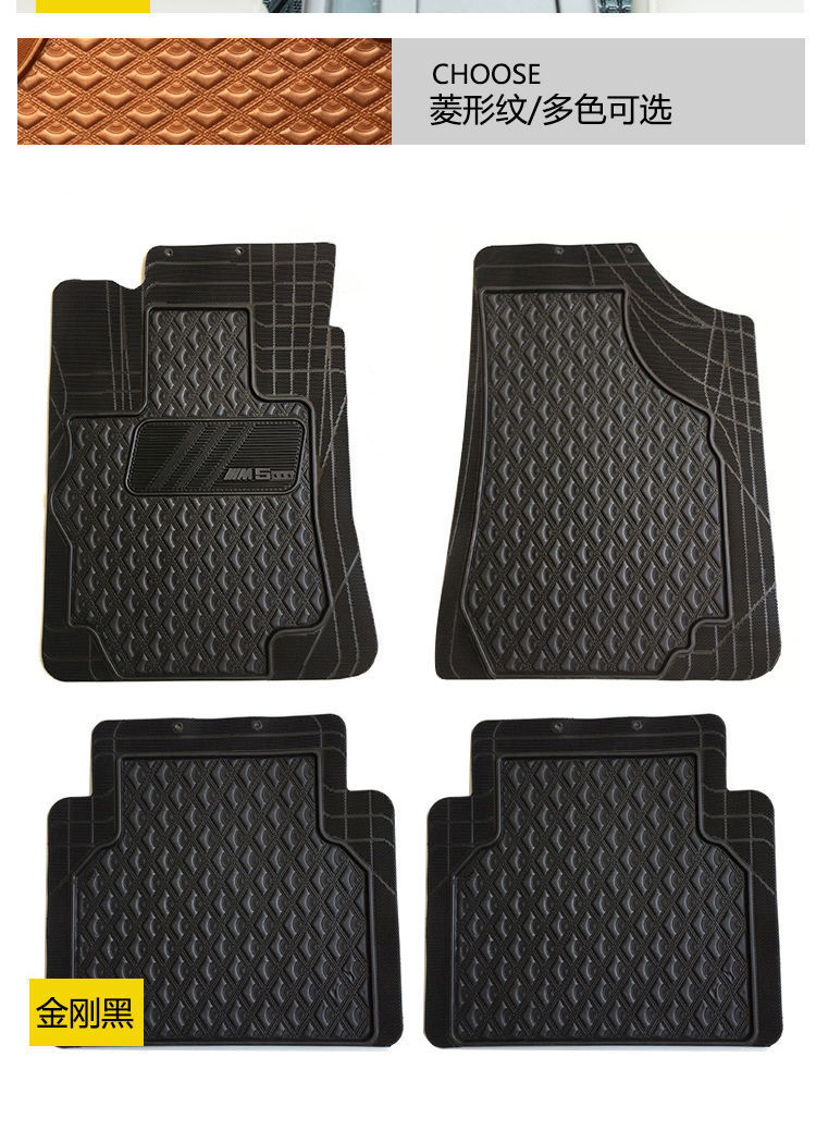 Factory direct universal car mats latex waterproof non-slip easy to clean can be cut silicone environmental protection main driving feet