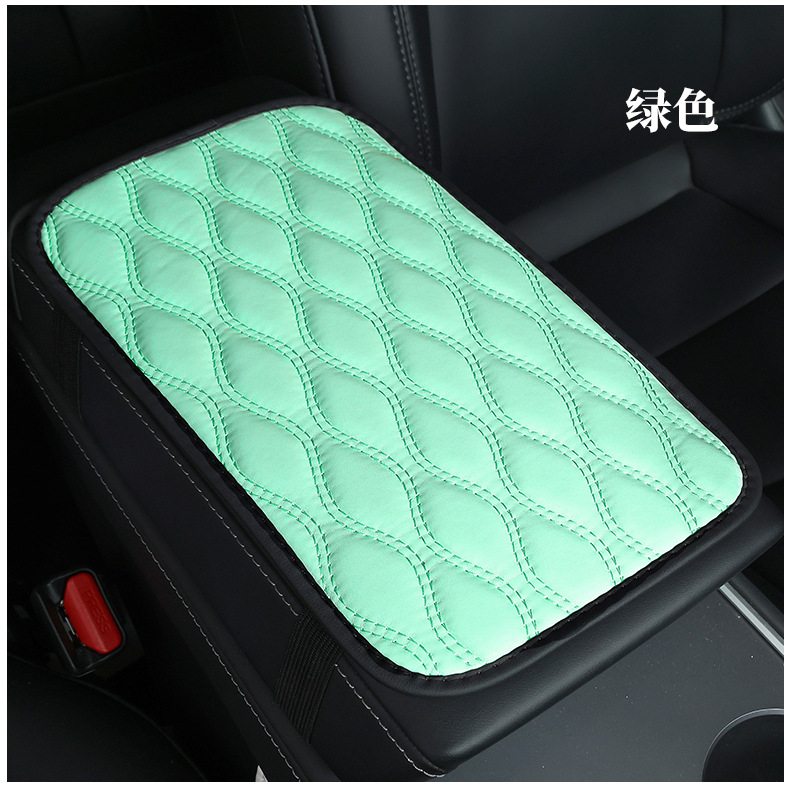 Car Armrest Box Pad PU Leather Bubble Armrest
