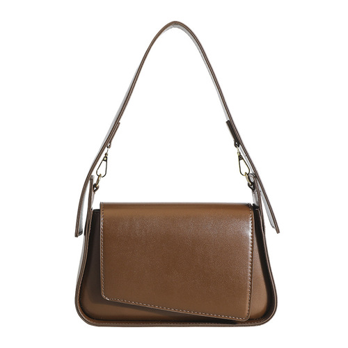 Fashionable women's cross-border trade 2024 summer new PU leather handbag, versatile top handle, stylish women's bag, casual underarm bag