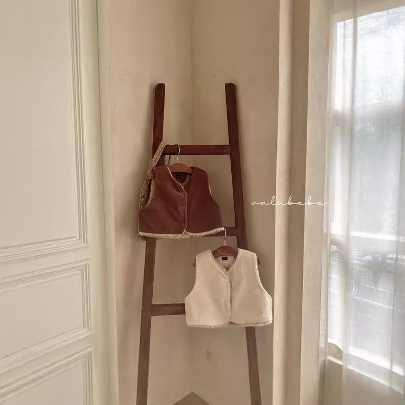 Niños y niñas de doble cara chaleco de felpa bebé ropa de invierno estilo coreano ropa para niños ropa de bebé chaleco de bebé