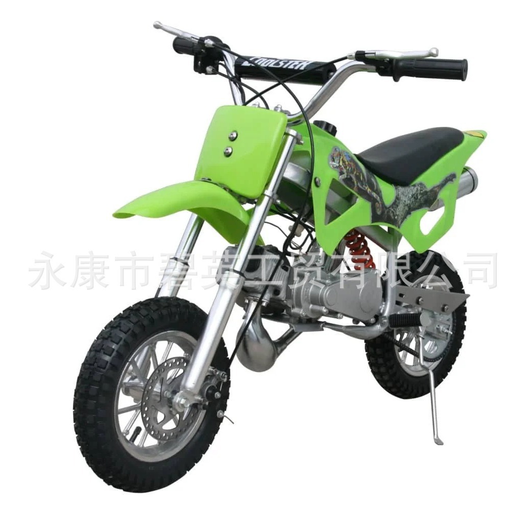 跨境电商工厂生产儿童玩具49cc50cc手拉电启动越野摩托车自行车礼