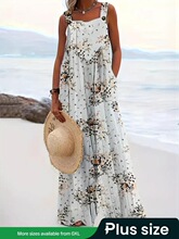 L 29205 Loose Print Jumpsuit ����ӡ������� �羳��Ӧ����