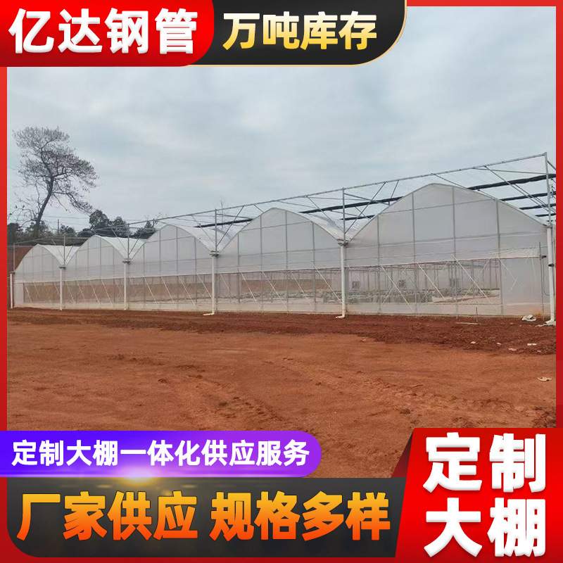 连栋温室大棚花卉花苗种植暖棚大棚骨架简易育苗遮阳遮阴连体大棚
