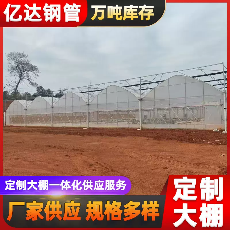 连栋温室大棚花卉花苗种植暖棚大棚骨架简易育苗遮阳遮阴连体大棚