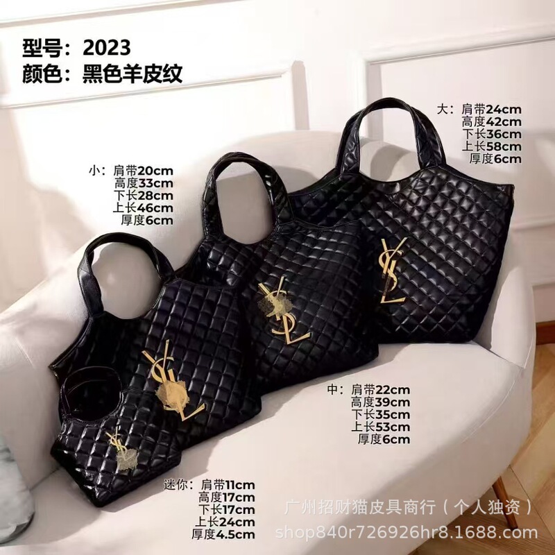 2025 New Genuine Leather Diamond Plaid Tote Bag Large Capacity Shoulder Handbag Fashion Letter Lock Commuter Bag