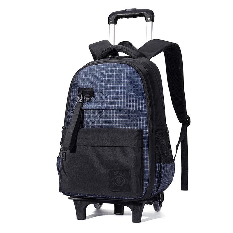 Peces naturales nueva escuela primaria estudiante mochila 3-6 Grado de gran capacidad desmontable escalera de entrega mochila