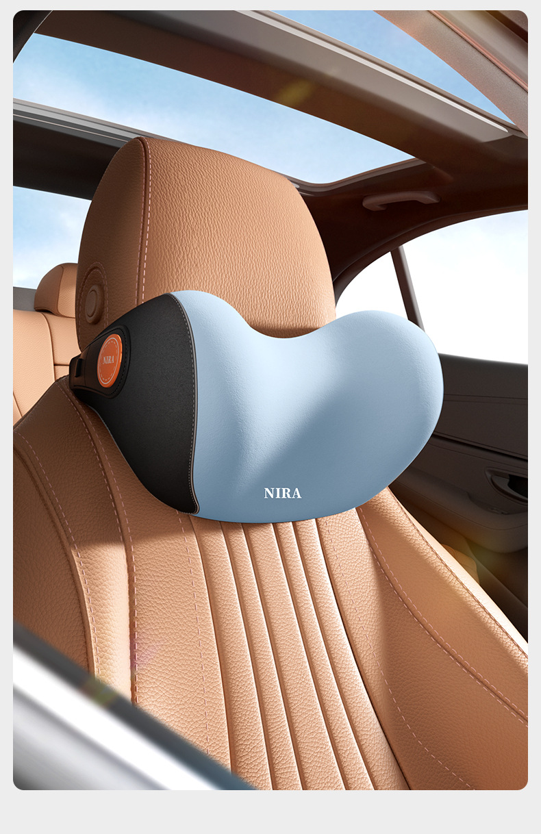 Suitable for Nila High-End Car Headrest, Neck Pillow, Pair of Seat Cushions, Tesla Car Cushion, Lumbar Support for Car Use