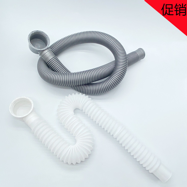 Bathtub sewer drain hose shower room wooden barrel drain tub tub drain water extended outlet pipe fittings